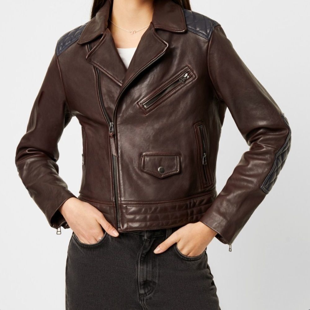 French Connection leather jacket - Picture 3 of 6